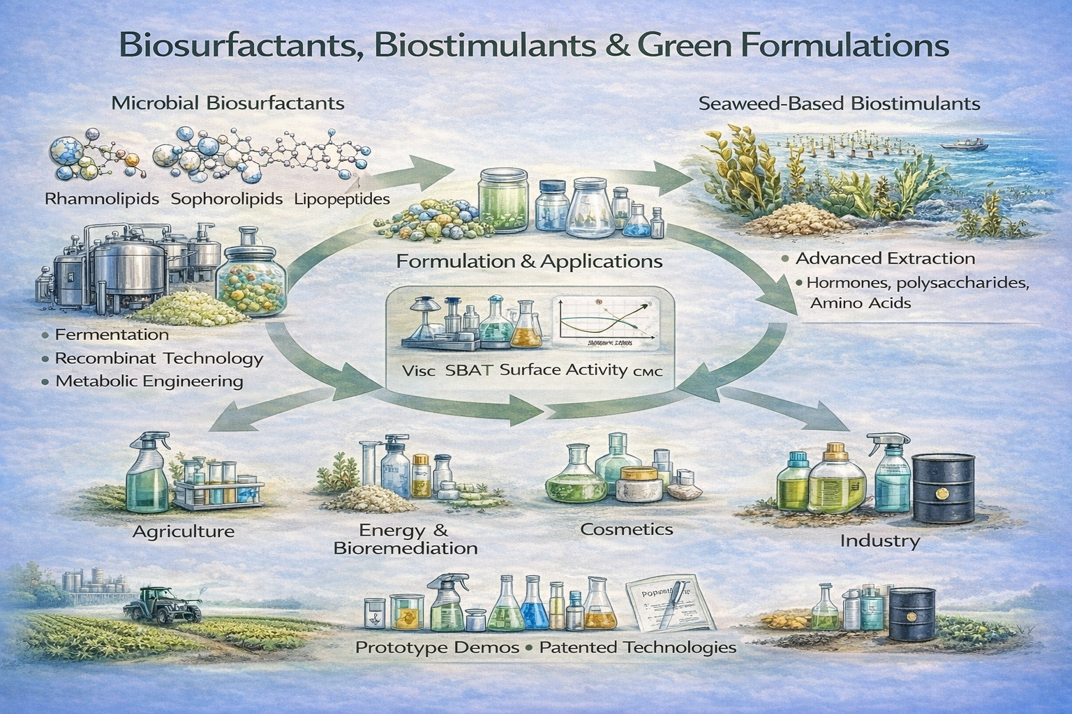 Biosurfactants, Biostimulants, and Green Formulations